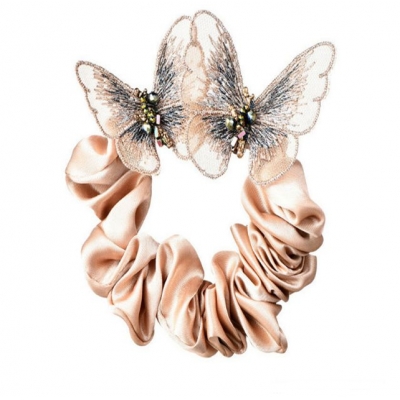 Korean new style butterfly scrunchies hair band for women